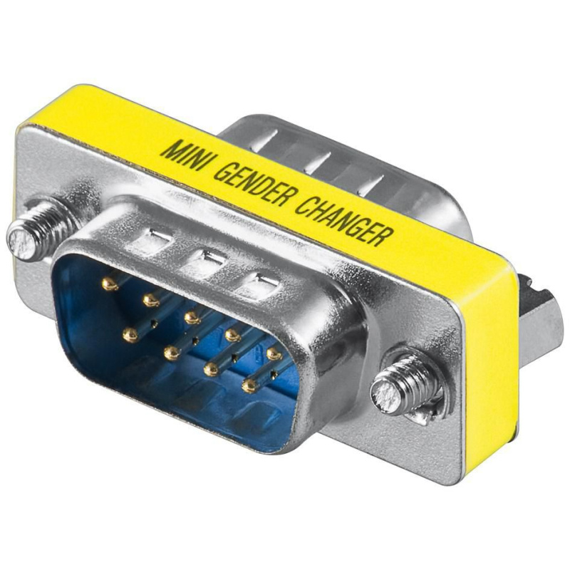 Microconnect MOD99 changeur de genre de câble DB9 Bleu