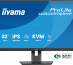 iiyama ProLite XUB3297QSNP-B1 écran plat de PC 81,3 cm (32") 2560 x 1440 pixels Quad HD LED Noir