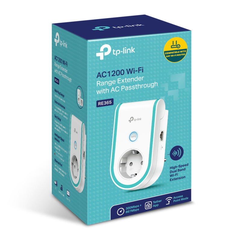 TP-Link RE365 Répéteur réseau Blanc 10, 100 Mbit/s