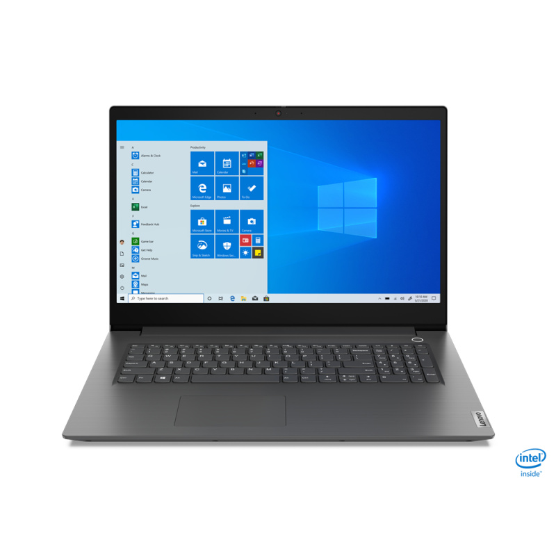 Lenovo V17 IIL Intel® Core™ i5 i5-1035G1 Ordinateur portable 43,9 cm (17.3") Full HD 8 Go DDR4-SDRAM 256 Go SSD Wi-Fi 6 (802.11ax) Windows 10 Pro Français Gris