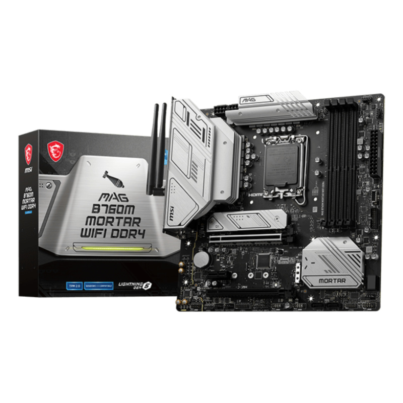MSI MAG B760M MORTAR WIFI DDR4 carte mère Intel B760 LGA 1700 micro ATX