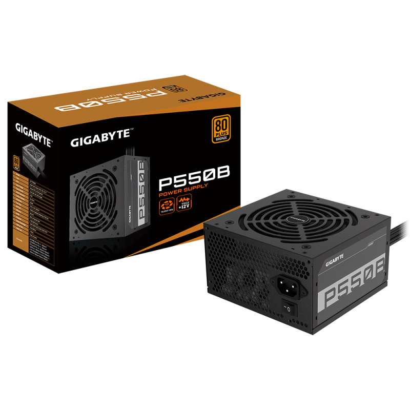 GIGABYTE P550B unité d'alimentation d'énergie 550 W 20+4 pin ATX ATX Noir