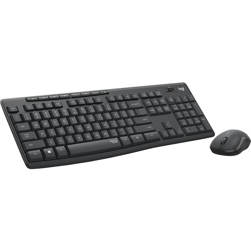 Logitech MK295 Silent Wireless Combo clavier Souris incluse Bureau RF sans fil AZERTY Français Graphite