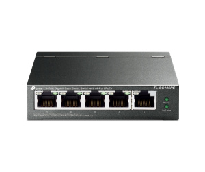 TP-Link TL-SG105PE commutateur réseau Géré L2 Gigabit Ethernet (10/100/1000) Connexion Ethernet, supportant l'alimentation via ce port (PoE) Noir