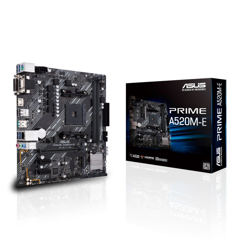 ASUS PRIME A520M-E AMD A520 Emplacement AM4 micro ATX