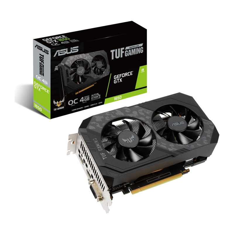 ASUS TUF Gaming TUF-GTX1650-O4GD6-P-GAMING NVIDIA GeForce GTX 1650 4 Go GDDR6