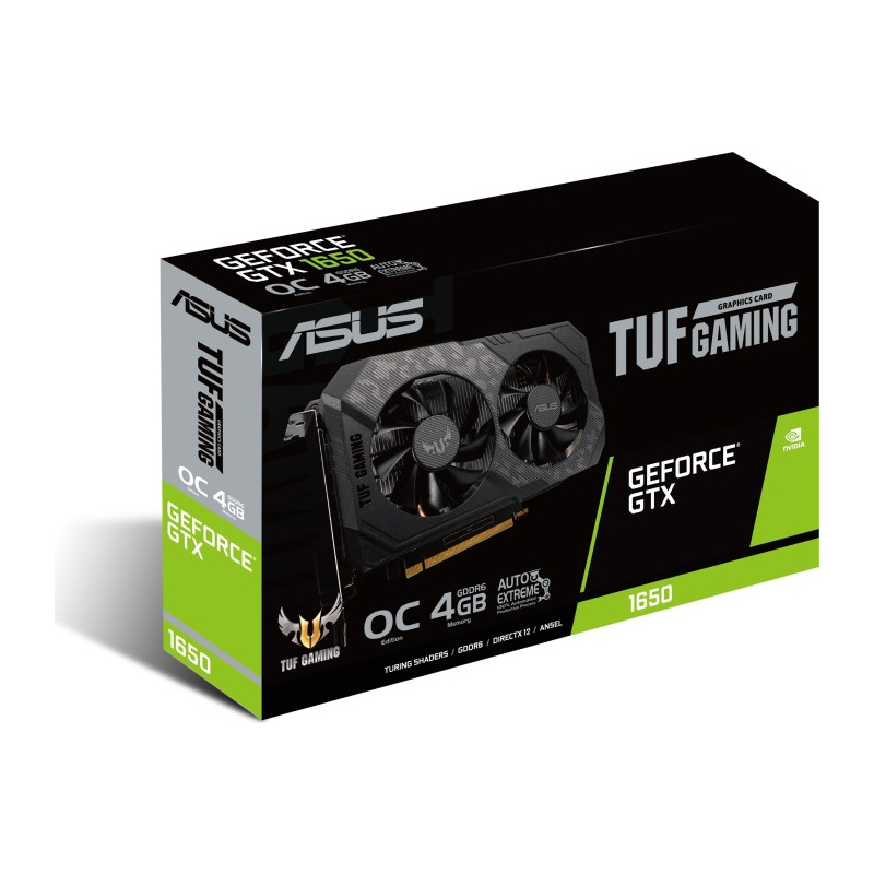 ASUS TUF Gaming TUF-GTX1650-O4GD6-P-GAMING NVIDIA GeForce GTX 1650 4 Go GDDR6