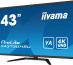 iiyama ProLite X4373UHSU-B1 écran plat de PC 108 cm (42.5") 3840 x 2160 pixels 4K Ultra HD Noir