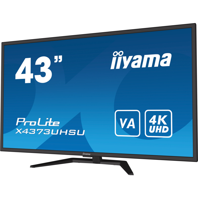 iiyama ProLite X4373UHSU-B1 écran plat de PC 108 cm (42.5") 3840 x 2160 pixels 4K Ultra HD Noir