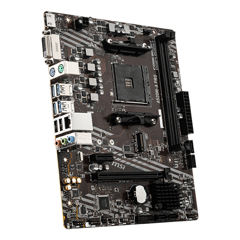 MSI A520M-A PRO carte mère AMD A520 Emplacement AM4 micro ATX