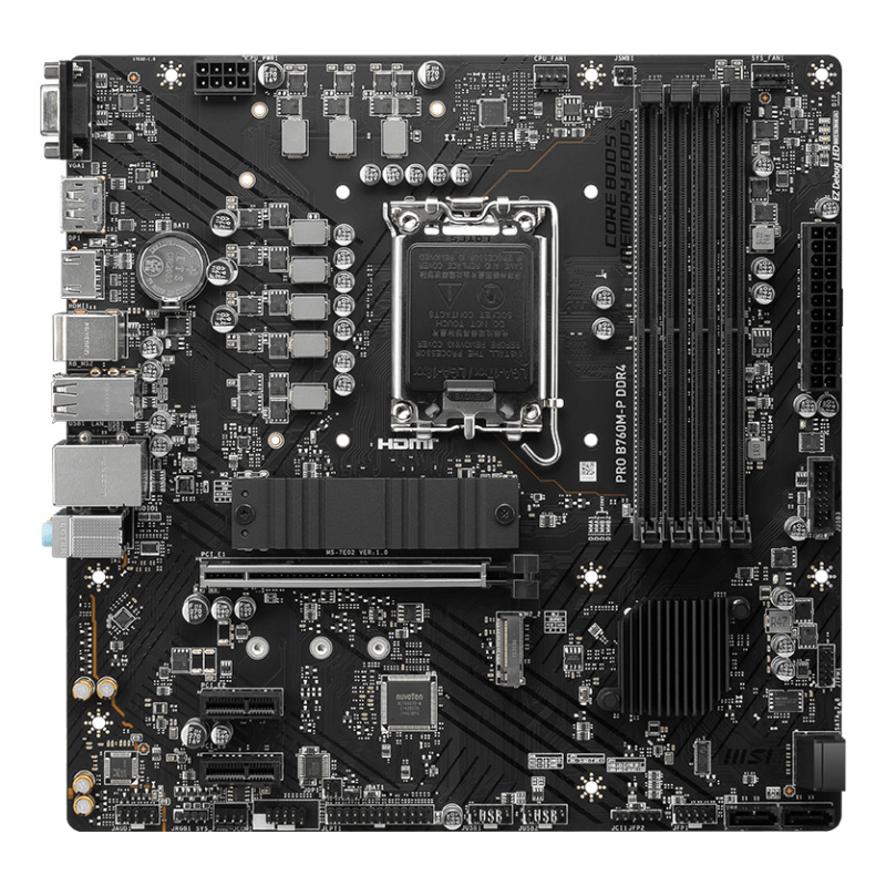 MSI PRO B760M-P DDR4 carte mère Intel B760 LGA 1700 micro ATX