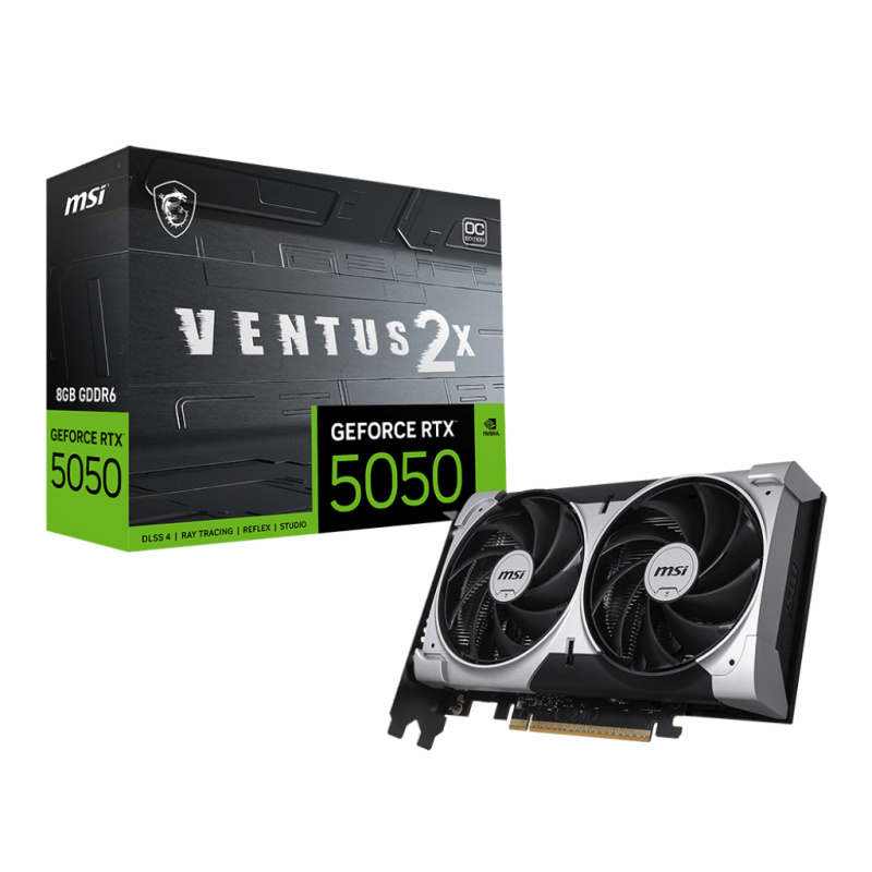 MSI GEFORCE RTX 5050 8G VENTUS 2X OC carte graphique NVIDIA 8 Go GDDR6