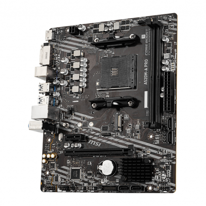 MSI A520M-A PRO carte mère AMD A520 Emplacement AM4 micro ATX