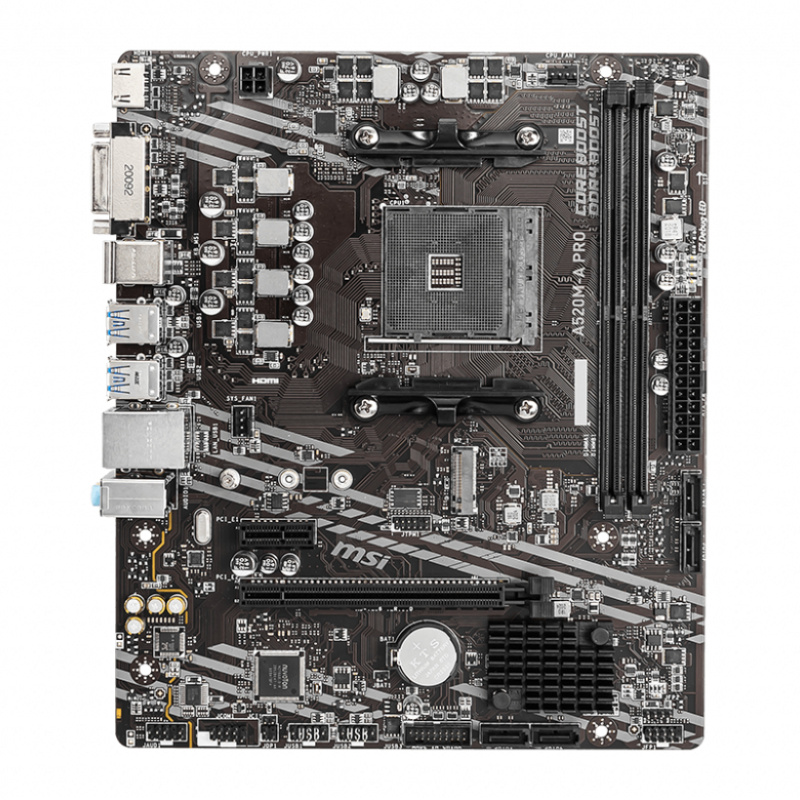 MSI A520M-A PRO carte mère AMD A520 Emplacement AM4 micro ATX