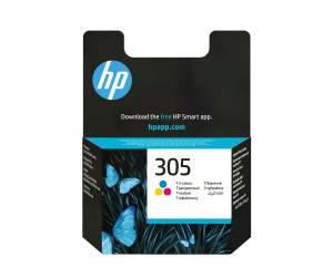 HP Cartouche d’encre trois couleurs 305 authentique