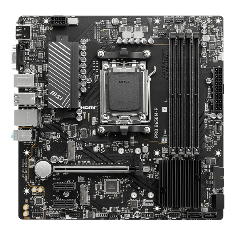 MSI PRO B650M-P carte mère AMD B650 Emplacement AM5 micro ATX