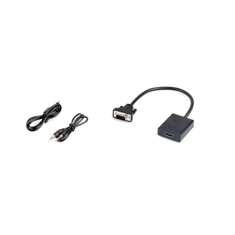 Microconnect MONGGHDMI câble vidéo et adaptateur 0,3 m VGA (D-Sub) HDMI Noir