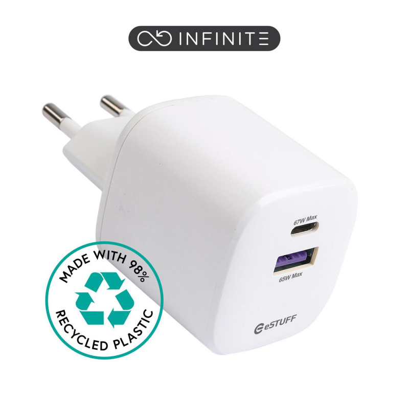eSTUFF ES637065 chargeur d'appareils mobiles Universel Blanc Secteur Intérieure