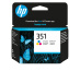 HP 351 cartouche d'encre trois couleurs authentique