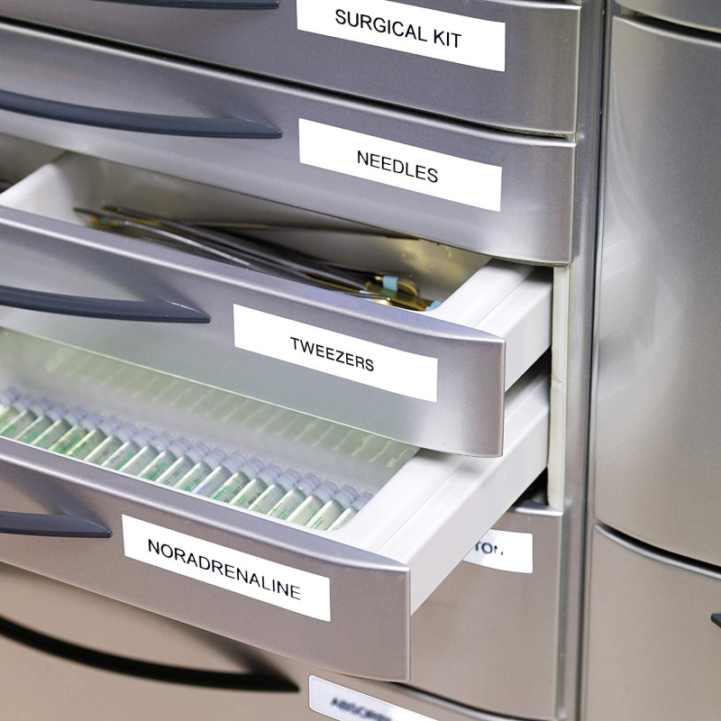 DYMO D1 étiquettes autocollantes authentiques | 9 mm x 7 m | impression en noir sur fond blanc | pour étiqueteuses LabelManager