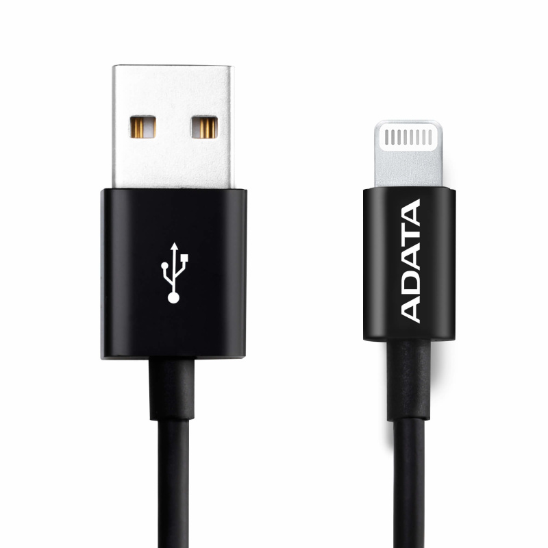 ADATA AMFIPL-1M-CBK câble Lightning Noir