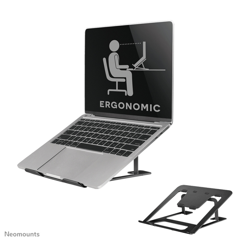 Neomounts NSLS085BLACK Support pour ordinateur portable 10-17" - pliable - compact - universel