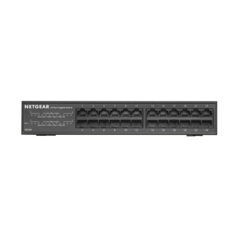 NETGEAR GS324 Non-géré Gigabit Ethernet (10/100/1000) Noir