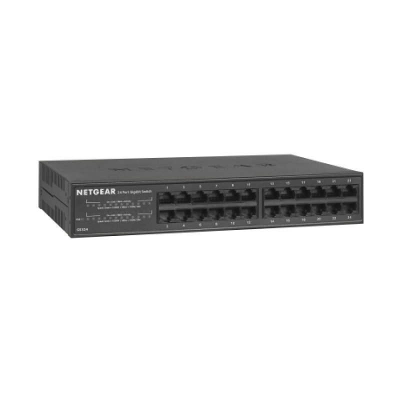 NETGEAR GS324 Non-géré Gigabit Ethernet (10/100/1000) Noir