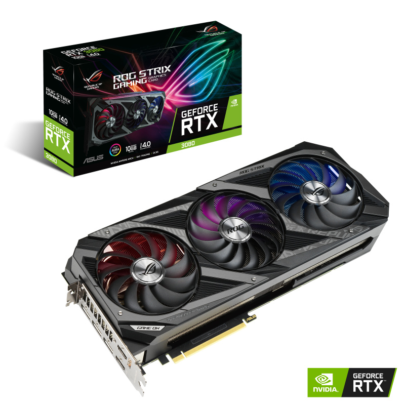 ASUS ROG -STRIX-RTX3080-10G-GAMING NVIDIA GeForce RTX 3080 10 Go GDDR6X