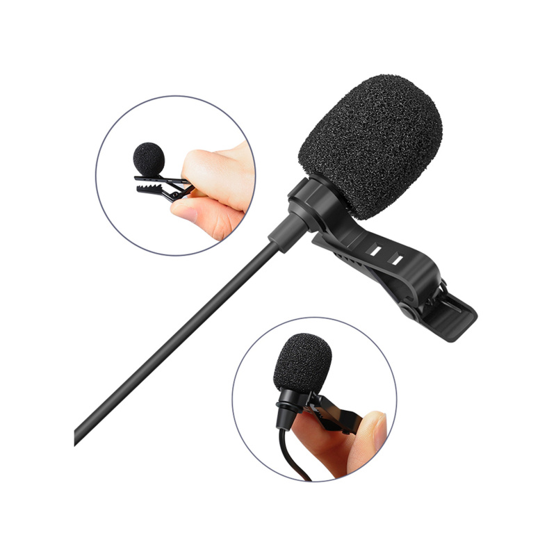 Sandberg Streamer USB Clip Microphone Noir Microphone à clipser
