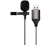 Sandberg Streamer USB Clip Microphone Noir Microphone à clipser