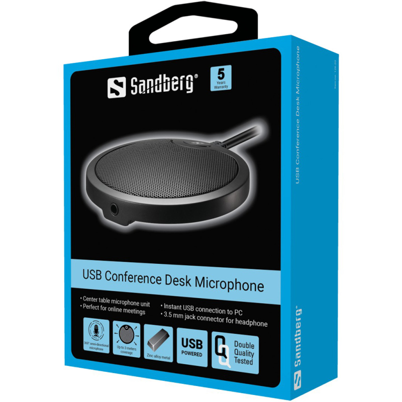Sandberg USB Conference Desk Microphone