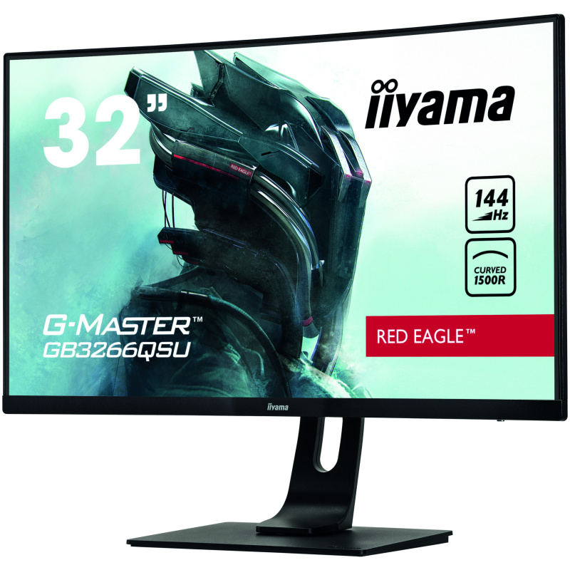 iiyama G-MASTER GB3266QSU-B1 LED display 80 cm (31.5") 2560 x 1440 pixels Quad HD Noir