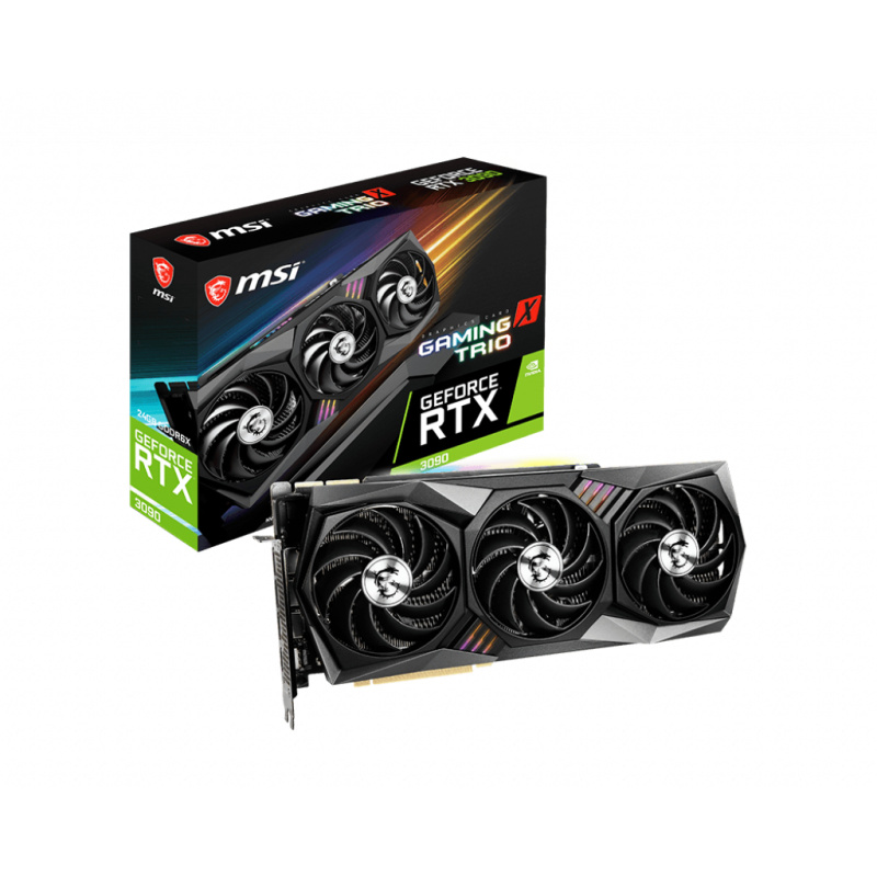 MSI GAMING RTX 3090 X TRIO 24G carte graphique NVIDIA GeForce RTX 3090 24 Go GDDR6X