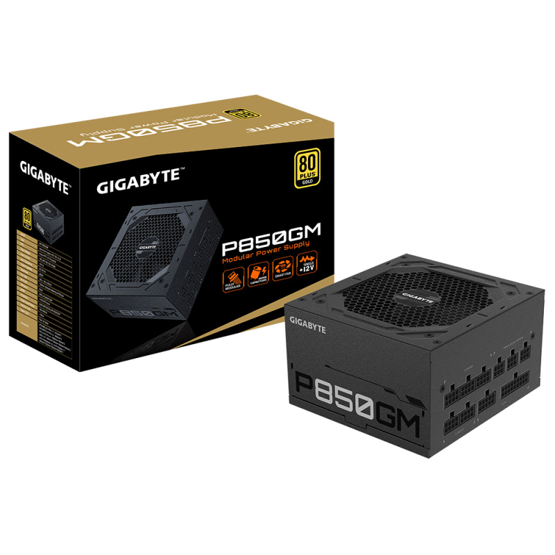 GIGABYTE P850GM unité d'alimentation d'énergie 850 W 20+4 pin ATX ATX Noir