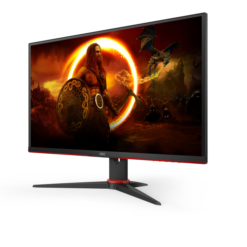 AOC G2 Q27G2E/BK écran plat de PC 68,6 cm (27") 2560 x 1440 pixels Quad HD Noir, Rouge