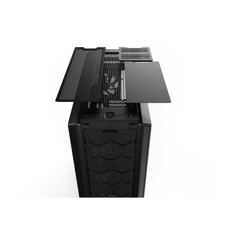 be quiet! Silent Base 802 Noir | Boîtier PC ARGB vitré, Mini ITX / Micro ATX / ATX / E-ATX, 3 ventilateurs Pure Wings 140 mm