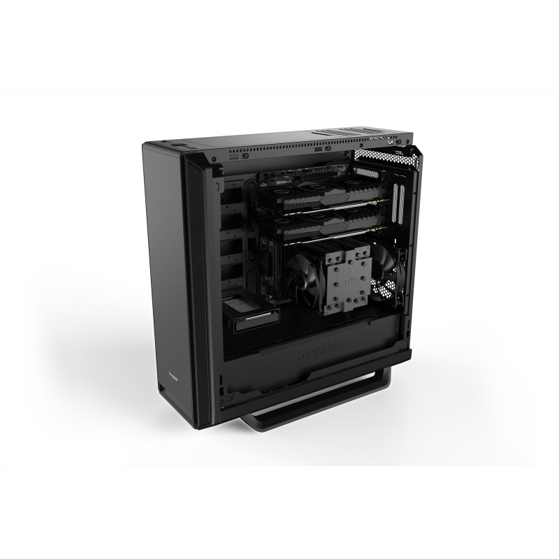 be quiet! Silent Base 802 Noir | Boîtier PC ARGB, Mini ITX / Micro ATX / ATX / E-ATX, 3 ventilateurs Pure Wings 140 mm
