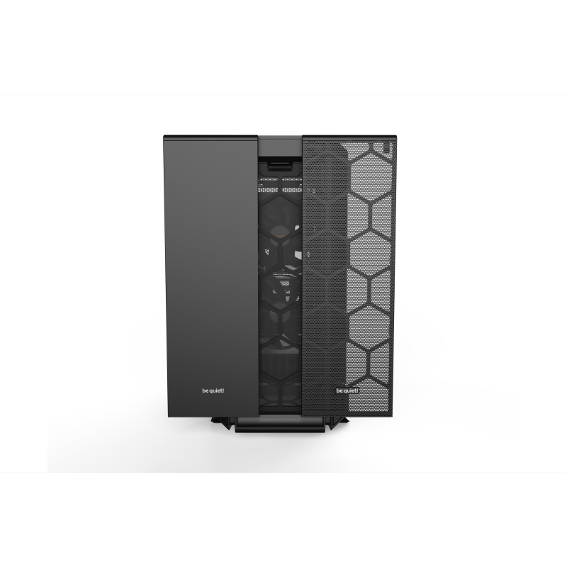 be quiet! Silent Base 802 Noir | Boîtier PC ARGB vitré, Mini ITX / Micro ATX / ATX / E-ATX, 3 ventilateurs Pure Wings 140 mm