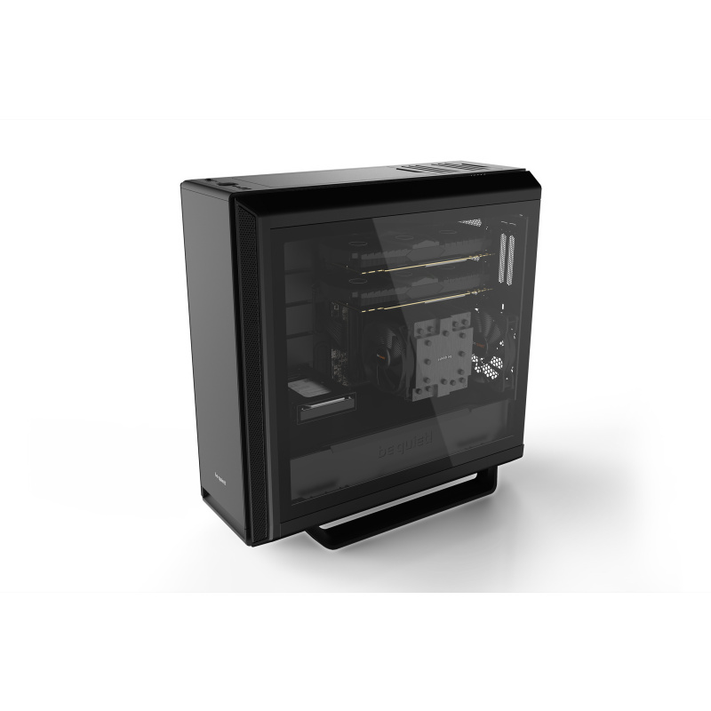 be quiet! Silent Base 802 Noir | Boîtier PC ARGB vitré, Mini ITX / Micro ATX / ATX / E-ATX, 3 ventilateurs Pure Wings 140 mm