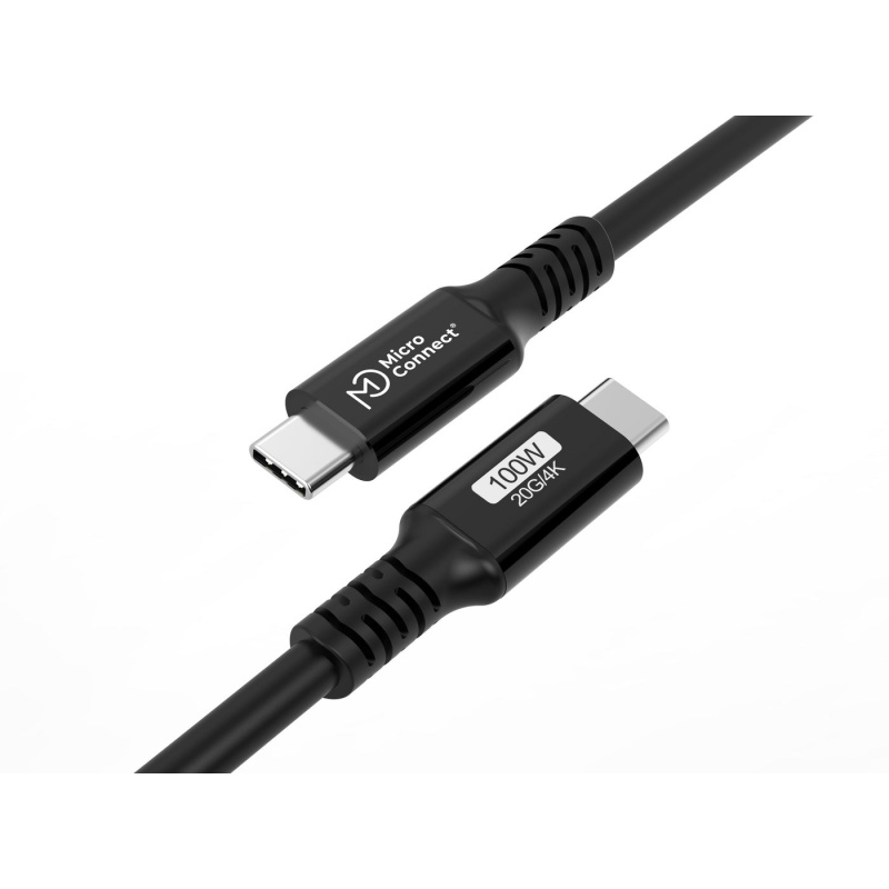 Microconnect USB3.2CC4 câble USB USB 3.2 Gen 2 (3.1 Gen 2) 4 m USB C Noir