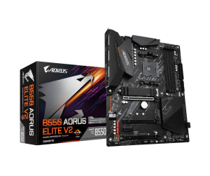 GIGABYTE B550 AORUS ELITE V2 Carte mère - Processeurs AMD Ryzen 5000, VRM 12+2 phases, jusqu'à 4733 MHz DDR4, 1xPCIe 4.0 + 1xPCIe 3.0 M.2, LAN 2.5GbE, USB 3.2 Gen 2