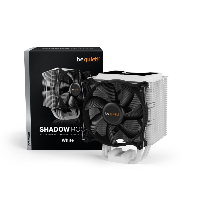 be quiet! Shadow Rock 3 White | Ventirad mono tour, noir, socket Intel et AMD