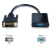 Microconnect DVIDVGA câble vidéo et adaptateur 0,25 m DVI-D VGA (D-Sub) Noir