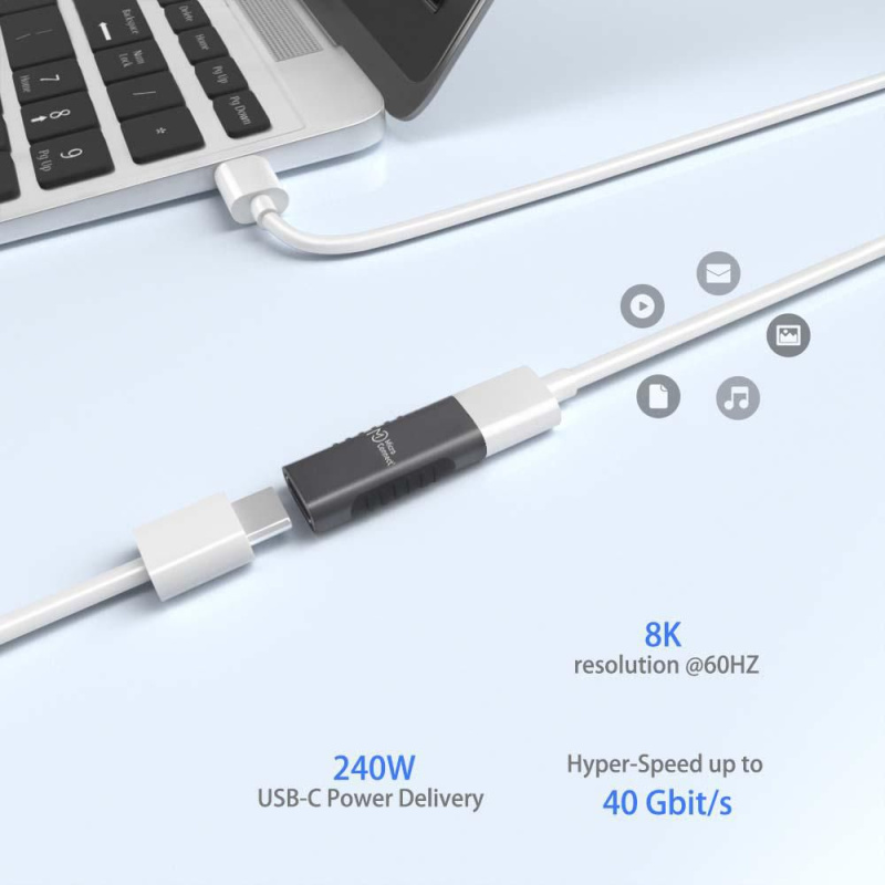 Microconnect USB3.2CFFA changeur de genre de câble USB C Noir
