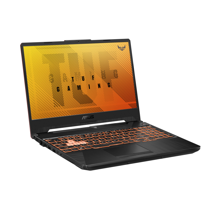 ASUS TUF Gaming F15 TUF506LU-HN201T Intel® Core™ i7 i7-10870H Ordinateur portable 39,6 cm (15.6") Full HD 8 Go DDR4-SDRAM 512 Go SSD NVIDIA® GeForce® GTX 1660 Ti Wi-Fi 6 (802.11ax) Windows 10 Home Noir