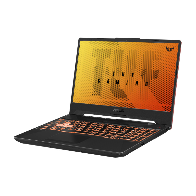ASUS TUF Gaming F15 TUF506LU-HN201T Intel® Core™ i7 i7-10870H Ordinateur portable 39,6 cm (15.6") Full HD 8 Go DDR4-SDRAM 512 Go SSD NVIDIA® GeForce® GTX 1660 Ti Wi-Fi 6 (802.11ax) Windows 10 Home Noir