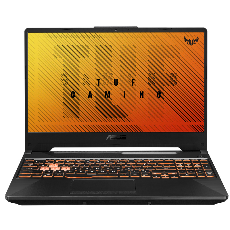 ASUS TUF Gaming F15 TUF506LU-HN201T Intel® Core™ i7 i7-10870H Ordinateur portable 39,6 cm (15.6") Full HD 8 Go DDR4-SDRAM 512 Go SSD NVIDIA® GeForce® GTX 1660 Ti Wi-Fi 6 (802.11ax) Windows 10 Home Noir
