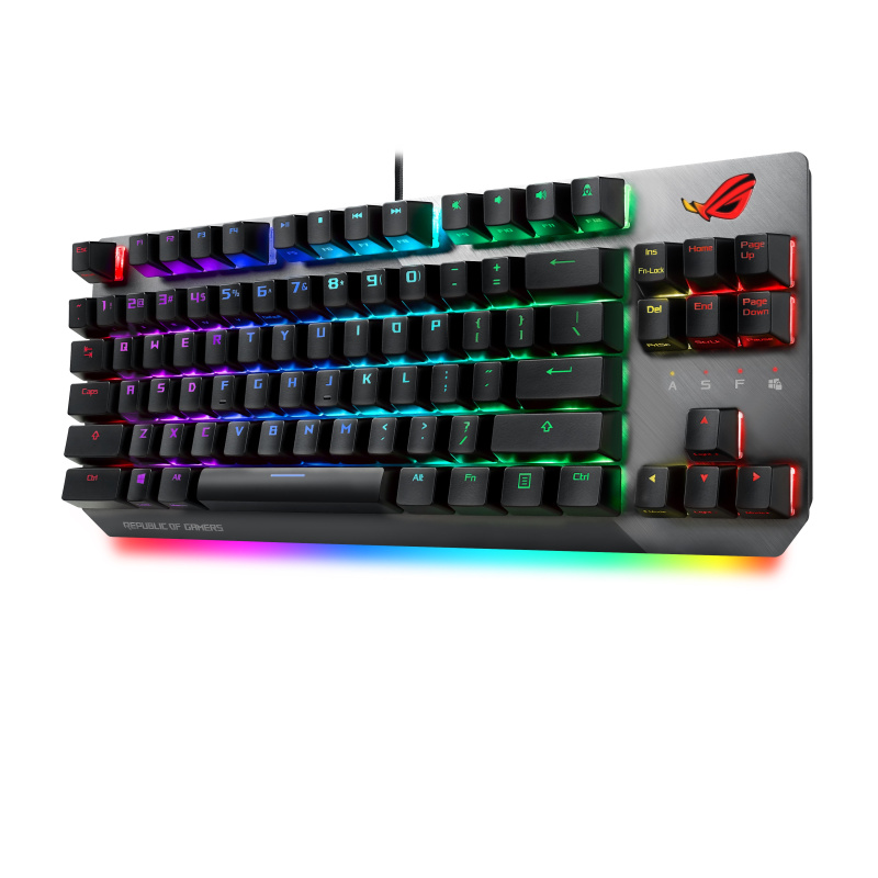 ASUS ROG Strix Scope NX TKL clavier Jouer USB Noir, Gris