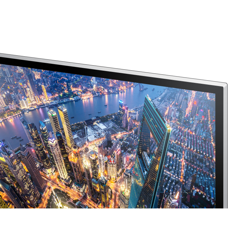 Samsung U28E590D écran plat de PC 71,1 cm (28") 3840 x 2160 pixels 4K Ultra HD LED Noir, Métallique